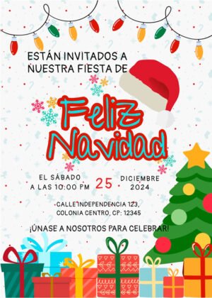 Invitación de Feliz Navidad